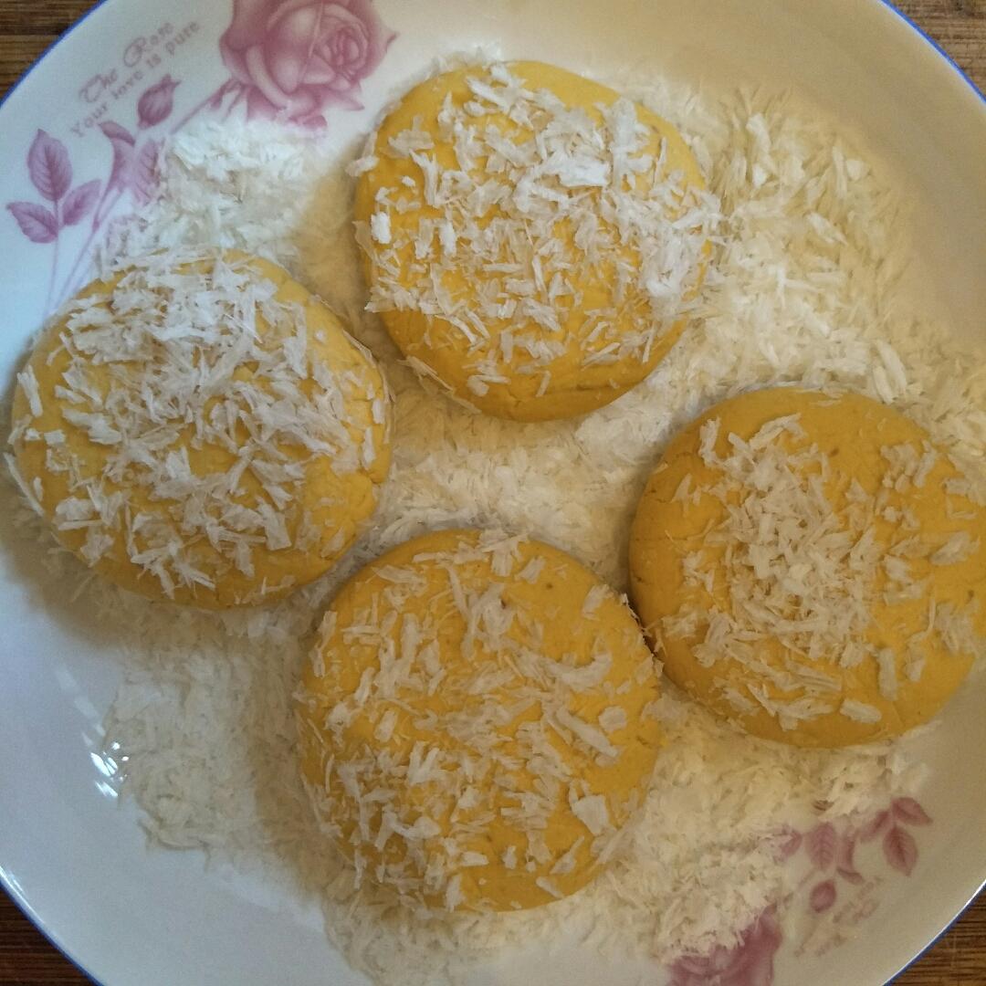 南瓜紫薯饼
