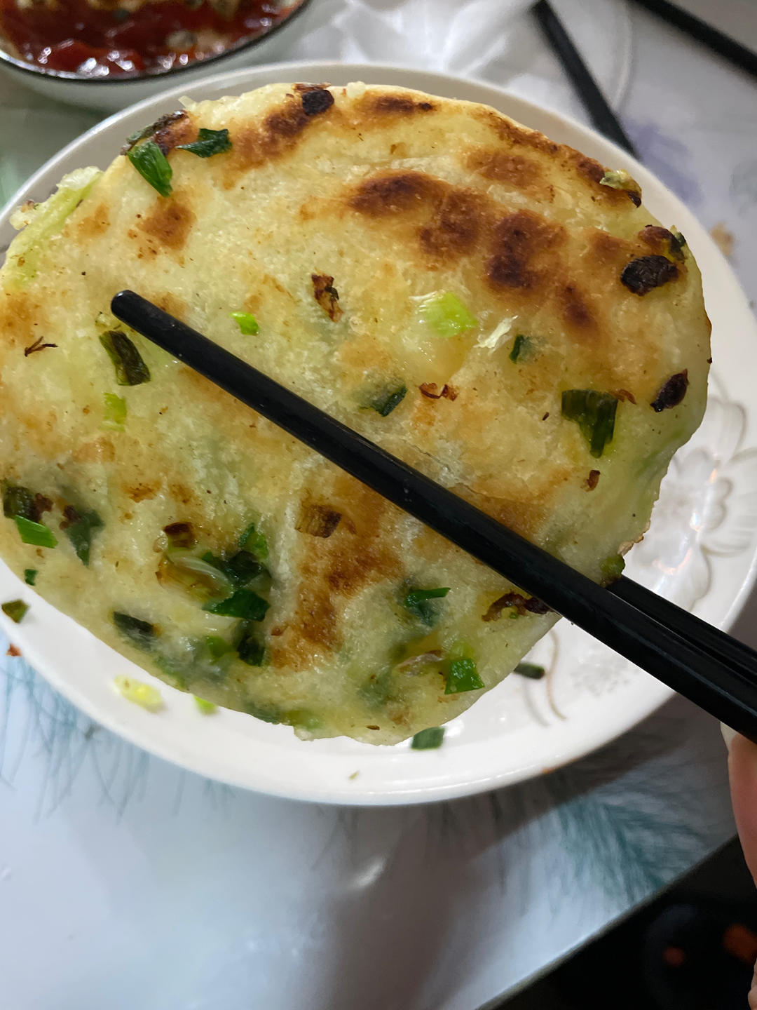 完美复刻早餐店里的葱花饼，好吃超松软！