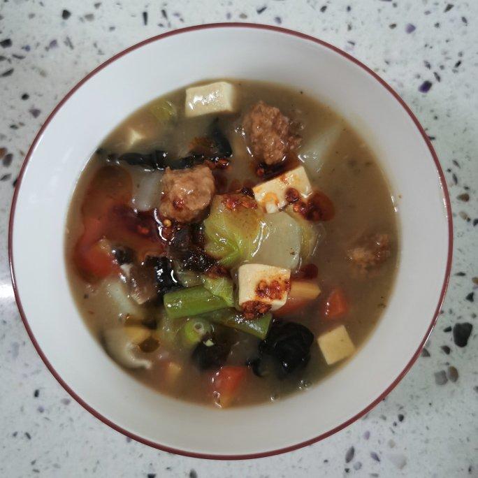 肉丸胡辣汤(浓汤宝版)