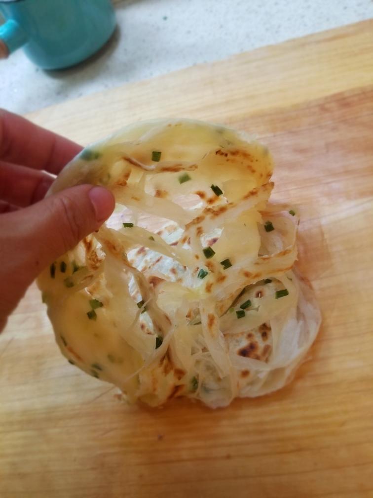 葱油手抓饼（个人记录用）的做法