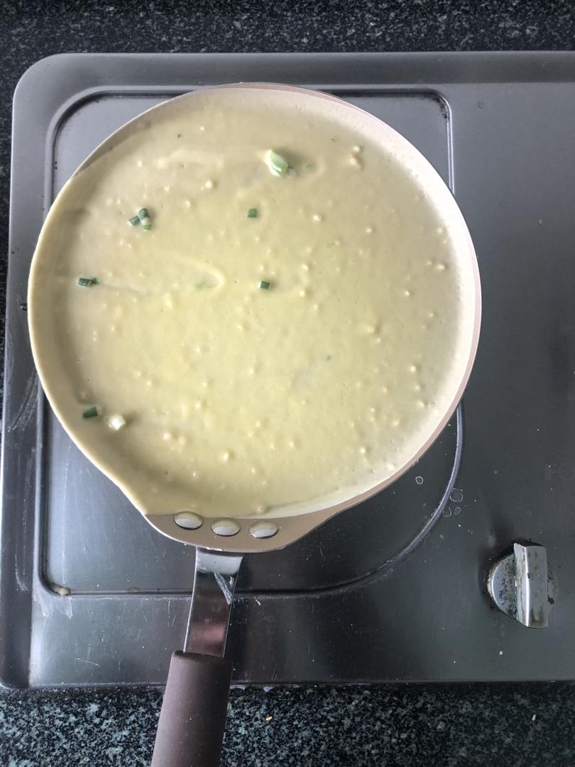 葱花摊鸡蛋饼