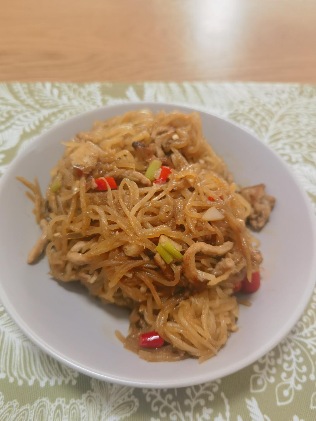 白萝卜丝炒牛肉