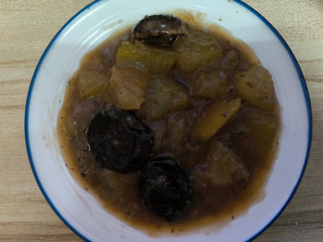减肥餐香菇烧冬瓜