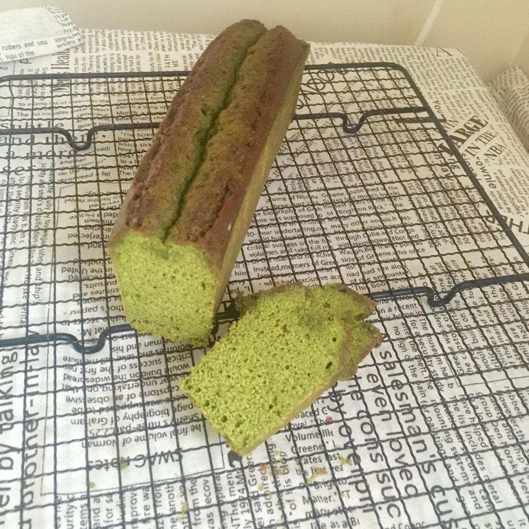 香草&抹茶双拼磅蛋糕（白菜磅）