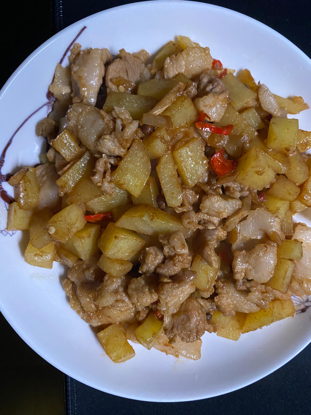 土豆炒肉末