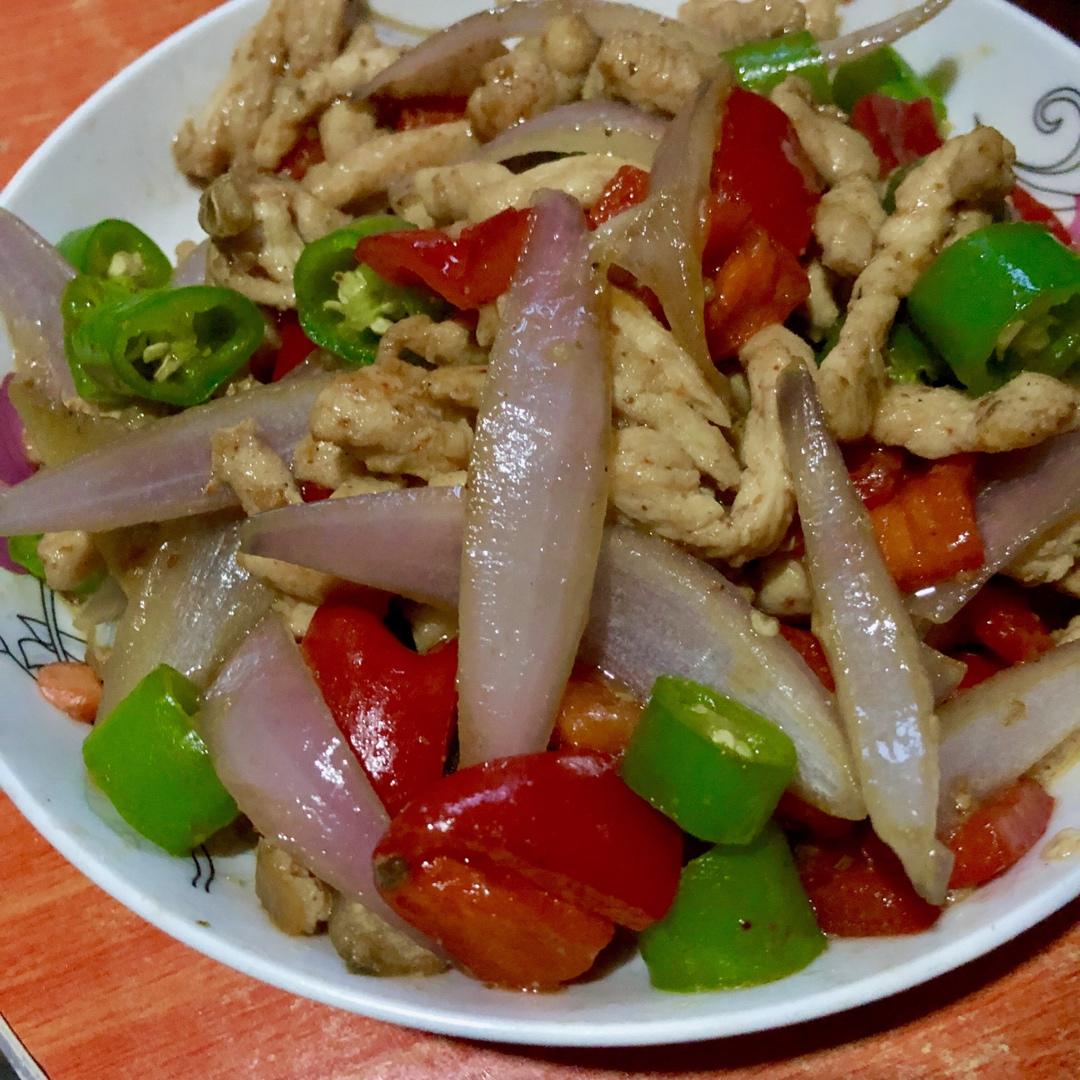 超嫩的小炒鸡胸肉