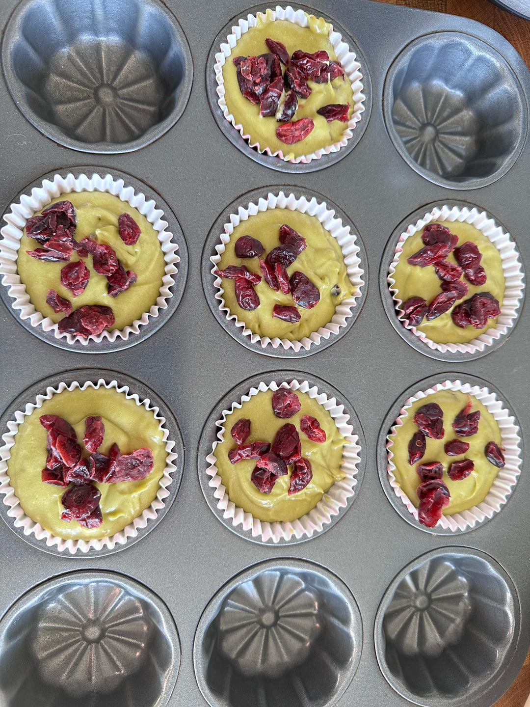 搅一搅就成功的：抹茶蔓越莓麦芬蛋糕！