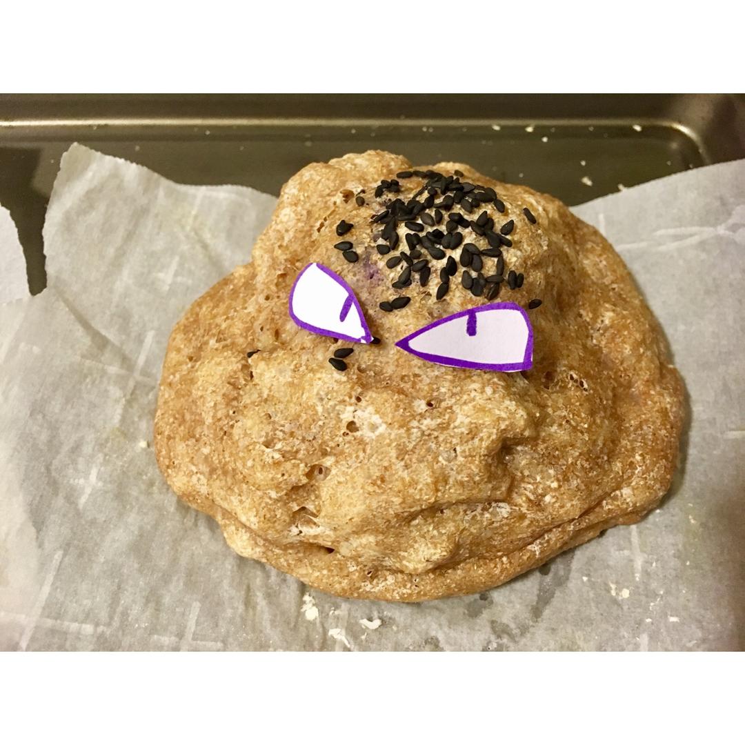 全麦紫薯包