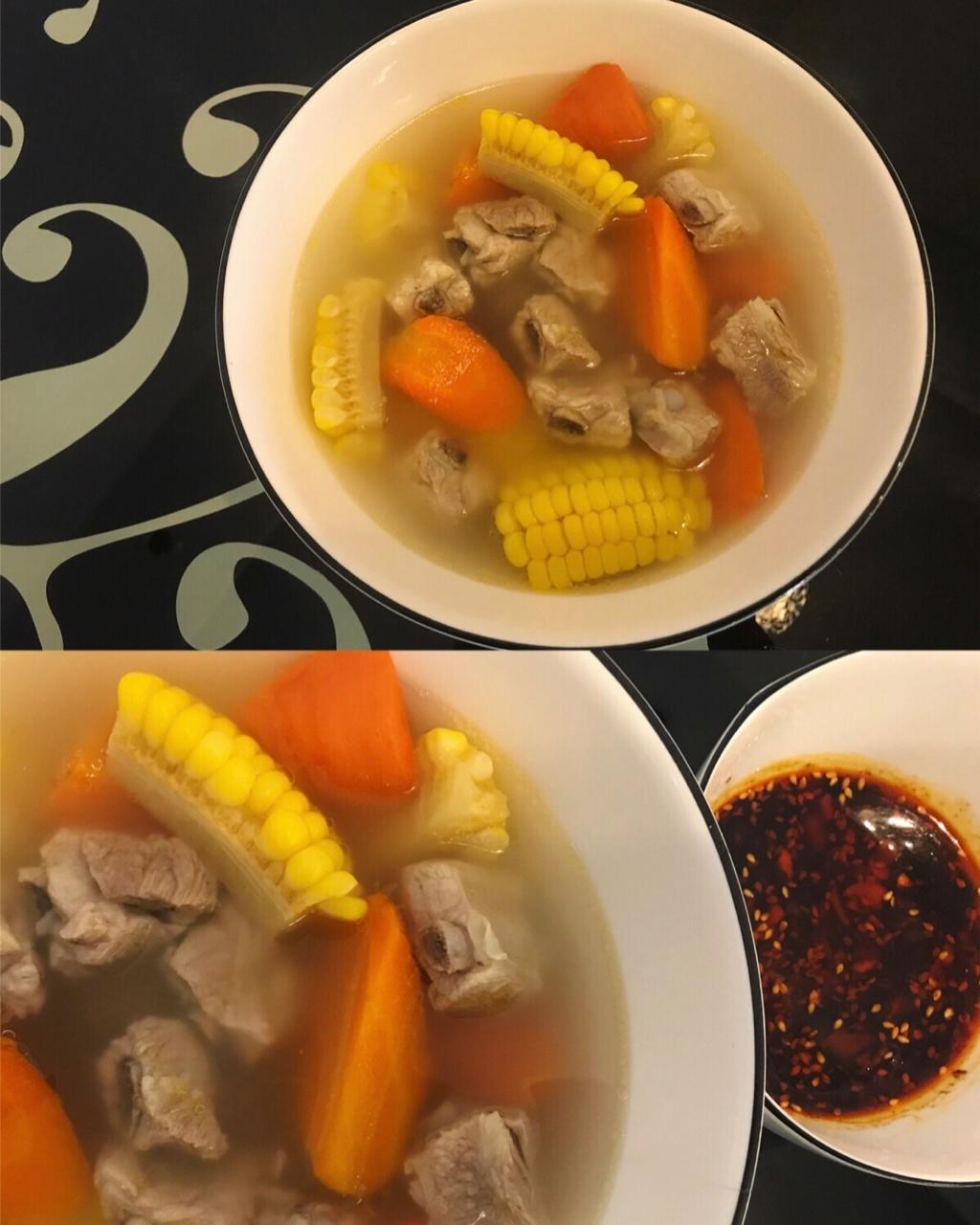 tih做的胡萝卜玉米排骨汤