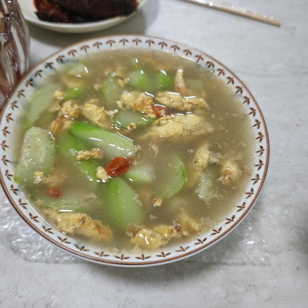 丝瓜鸡蛋汤