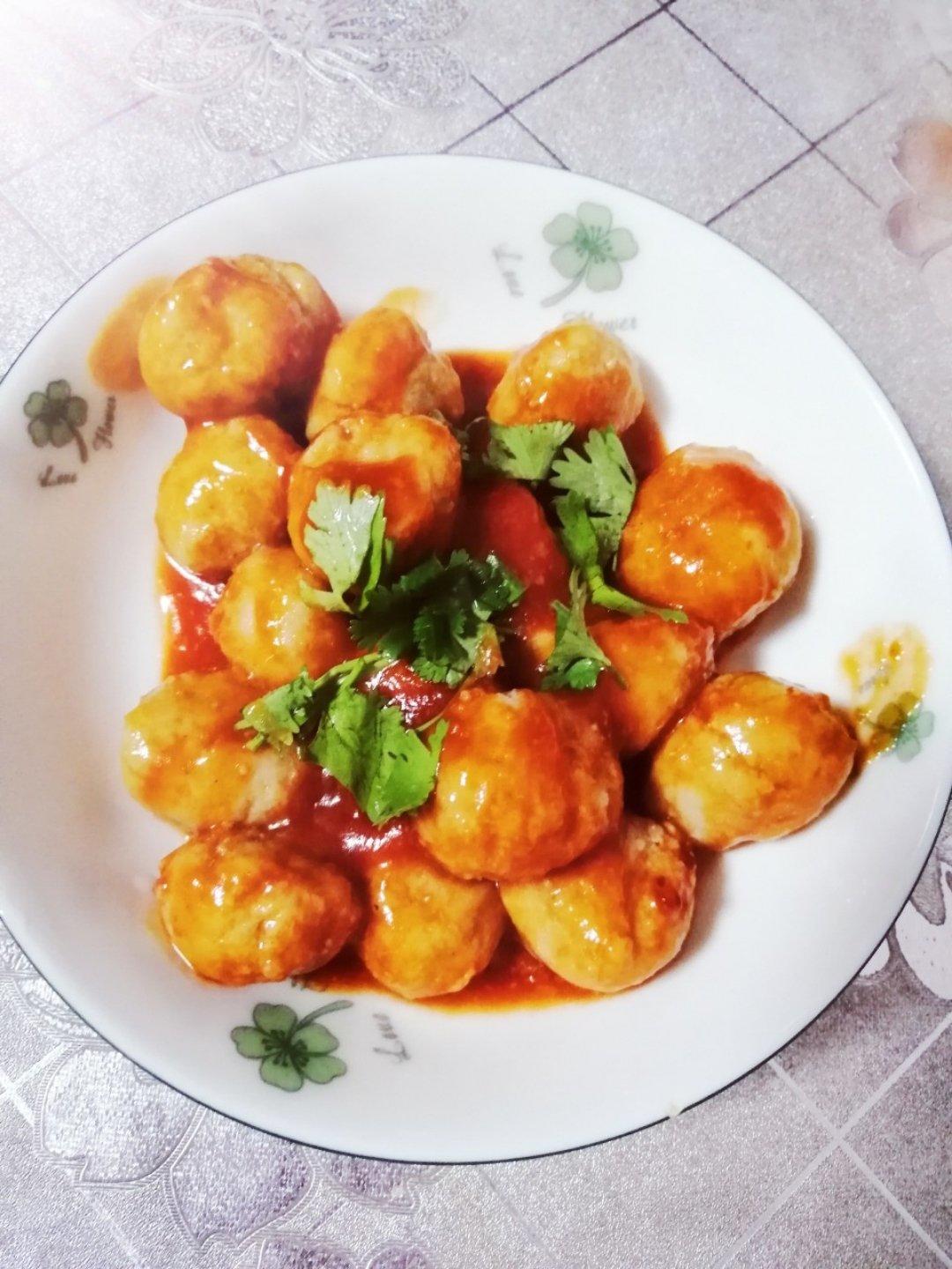 番茄鱼丸