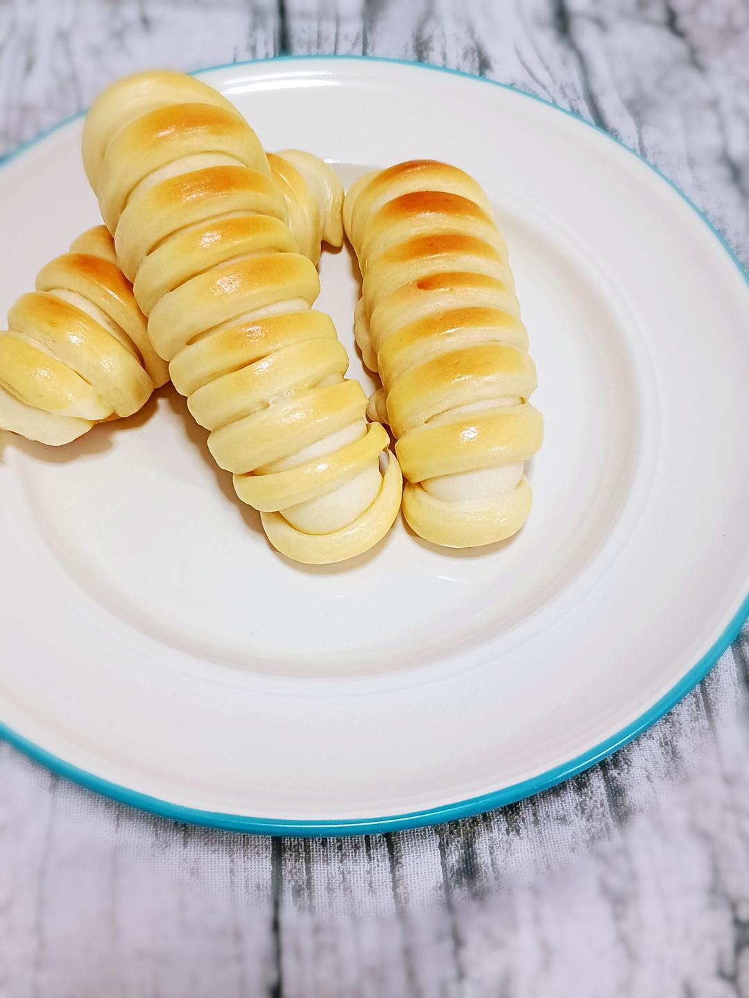 毛毛虫奶油面包超级柔软