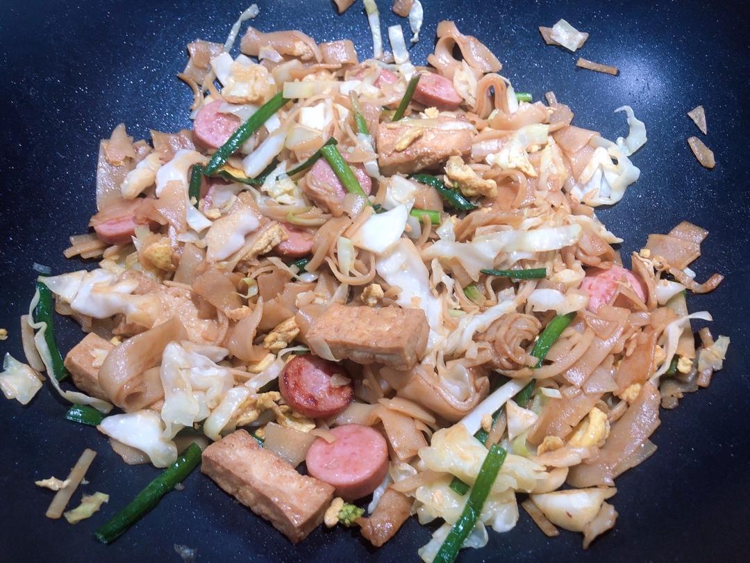 一次就成功的鸡蛋炒河粉