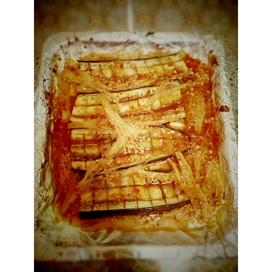 烤茄子金针菇之战死沙场