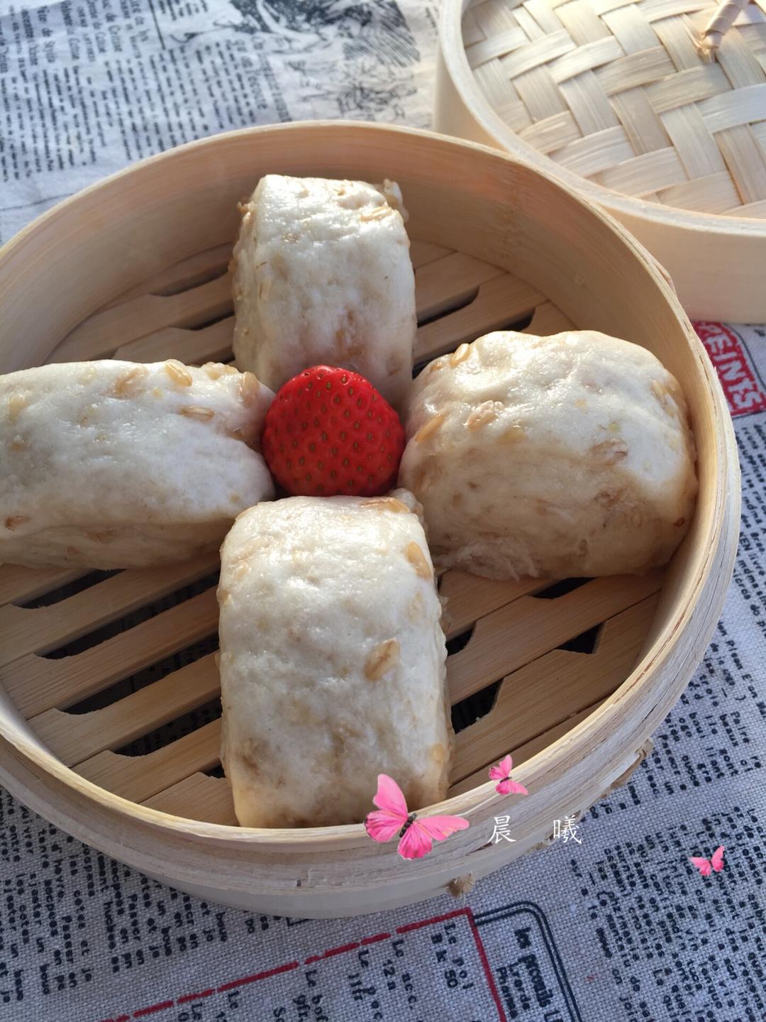 #辅食#🍀奶香燕麦馒头🍀12个月+的做法