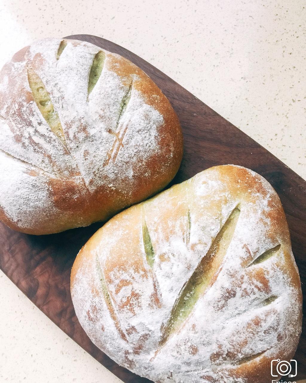 抹茶蜜豆乳酪软欧