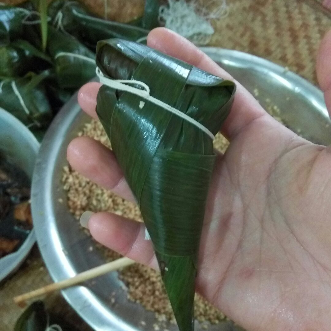 刺猬0505做的红豆蜜枣小脚粽