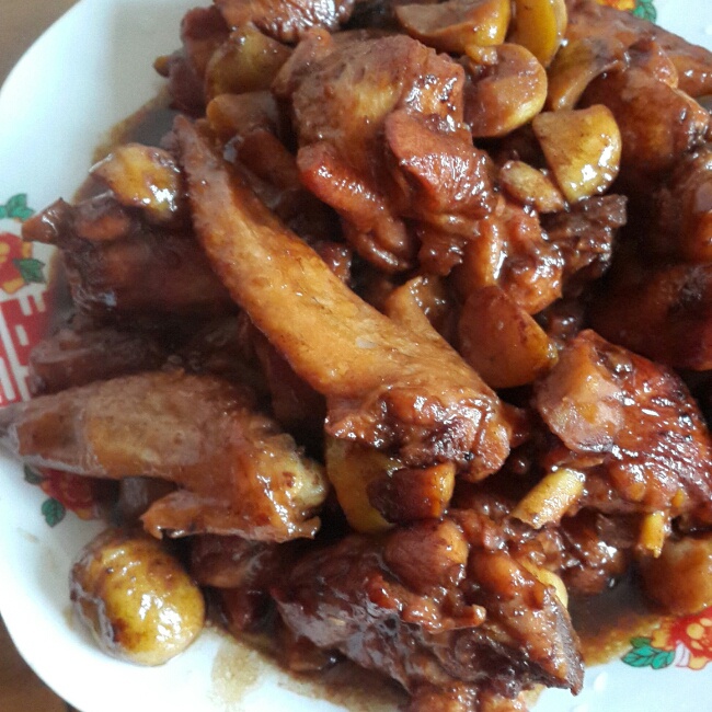 板栗烧鸡