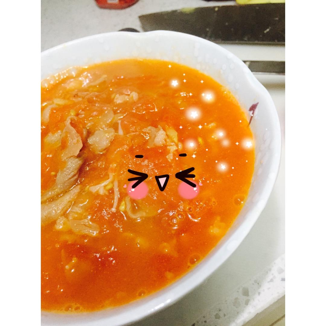 金针菇肥牛番茄锅