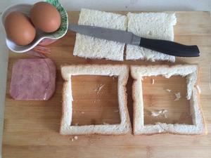 鸡蛋火腿三明治的做法 步骤1