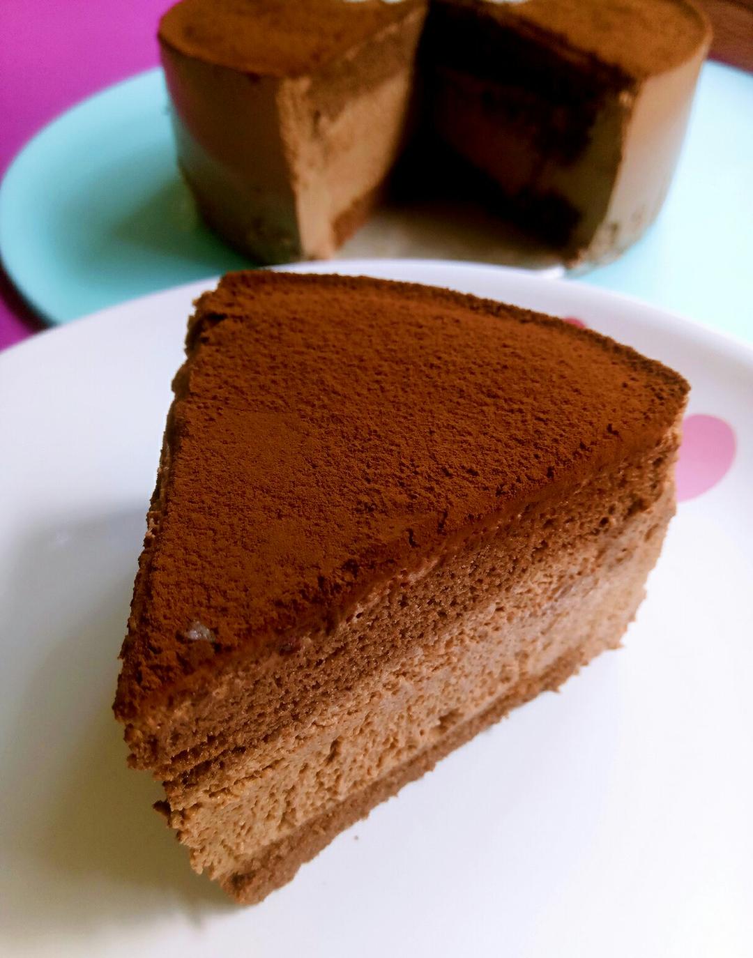 朵拉妈咪做的浓郁巧克力慕斯蛋糕(6寸)