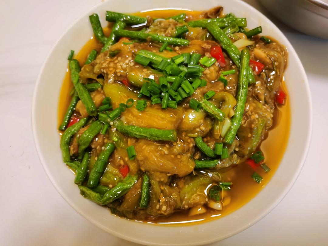 豆角烧茄子