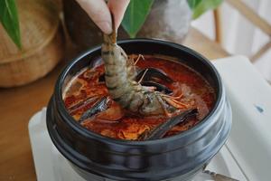 韩国草堂海鲜嫩豆腐汤的做法 步骤11