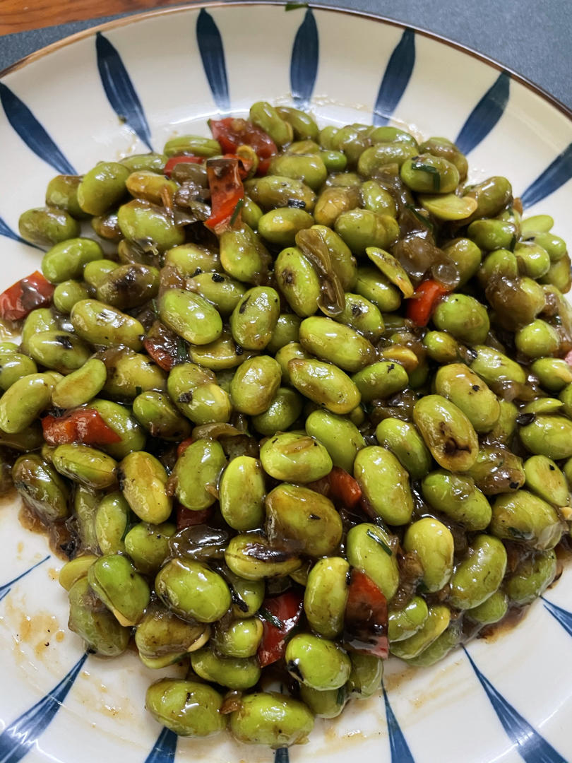 毛豆炒肉