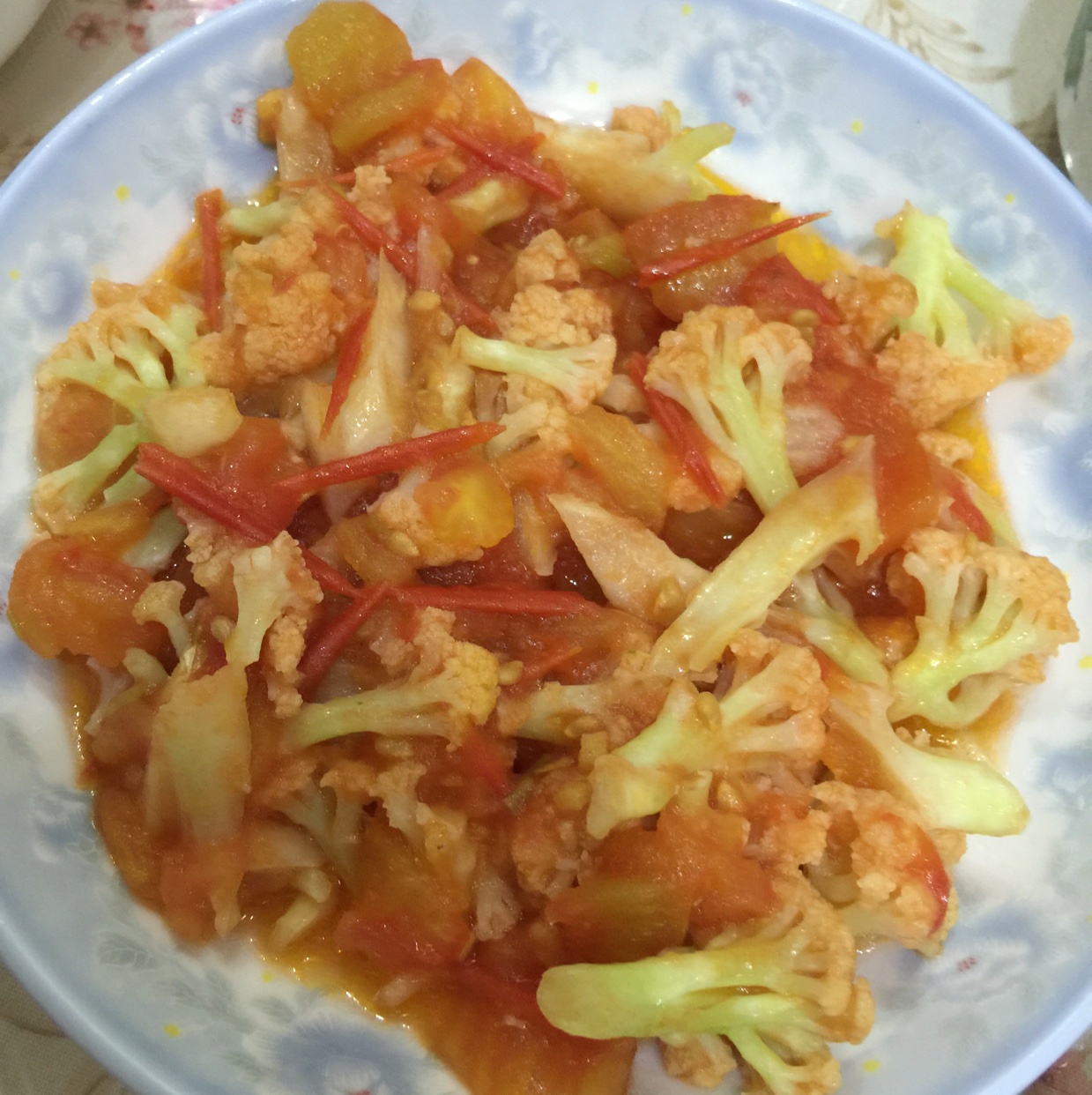 红烩花菜