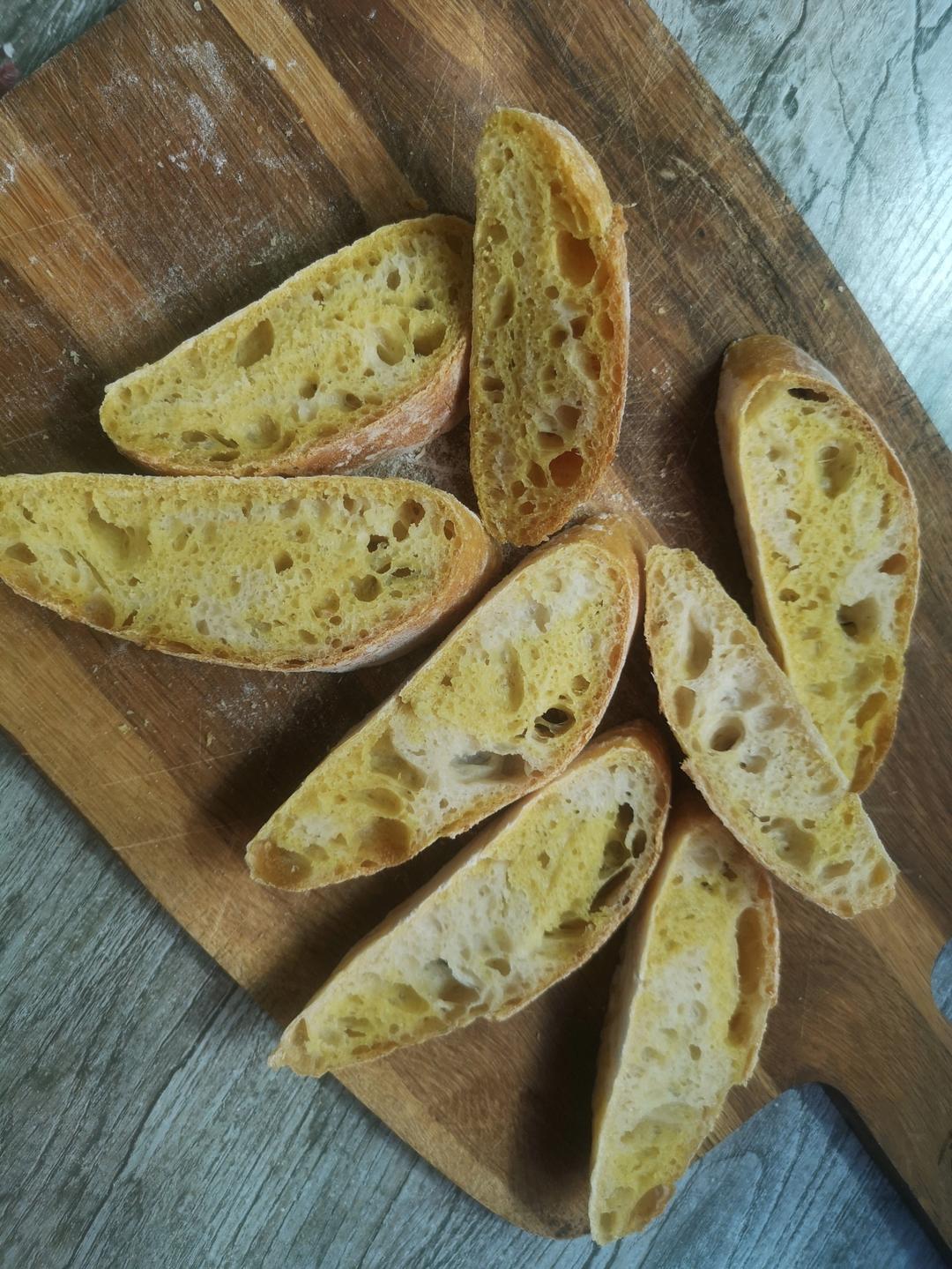 sourdough姜黄种子葱香天然酵种欧包