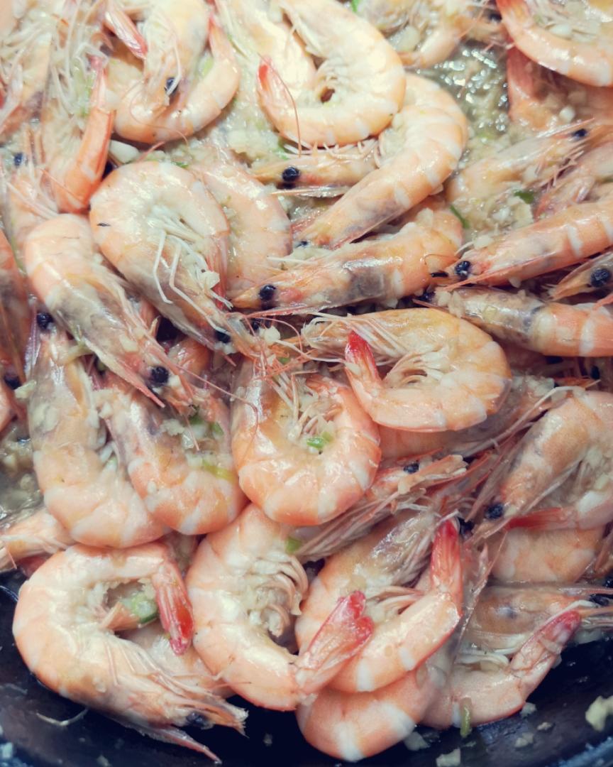 快手蚝油蒜泥基围虾