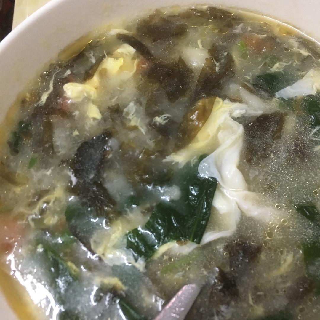 番茄紫菜蛋花汤