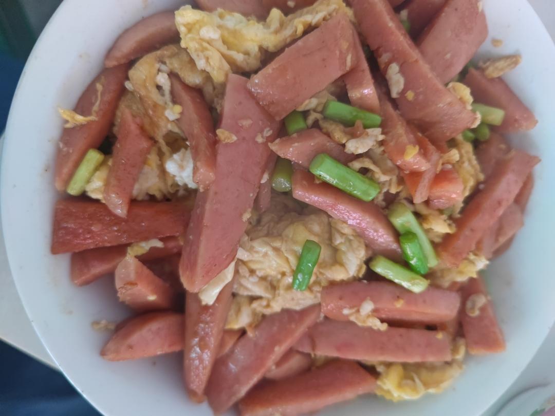青椒鸡蛋炒火腿
