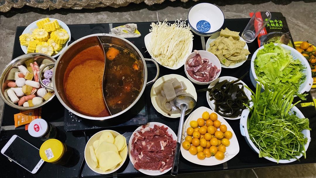 家庭简易版火锅 快手自制