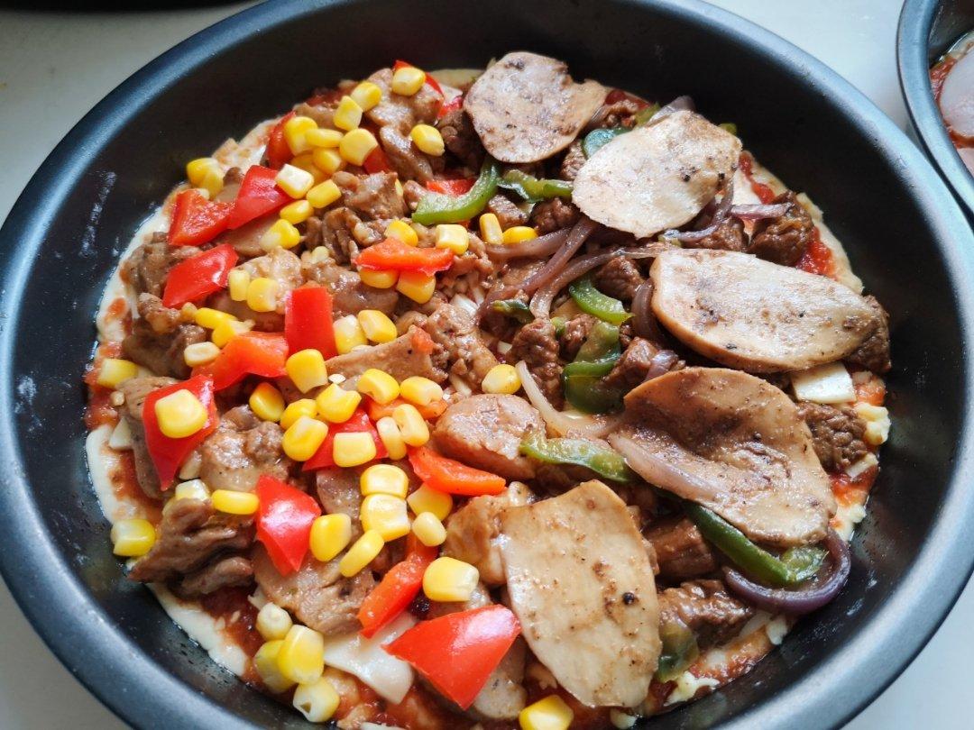 无敌好吃的“黑椒牛肉披萨”