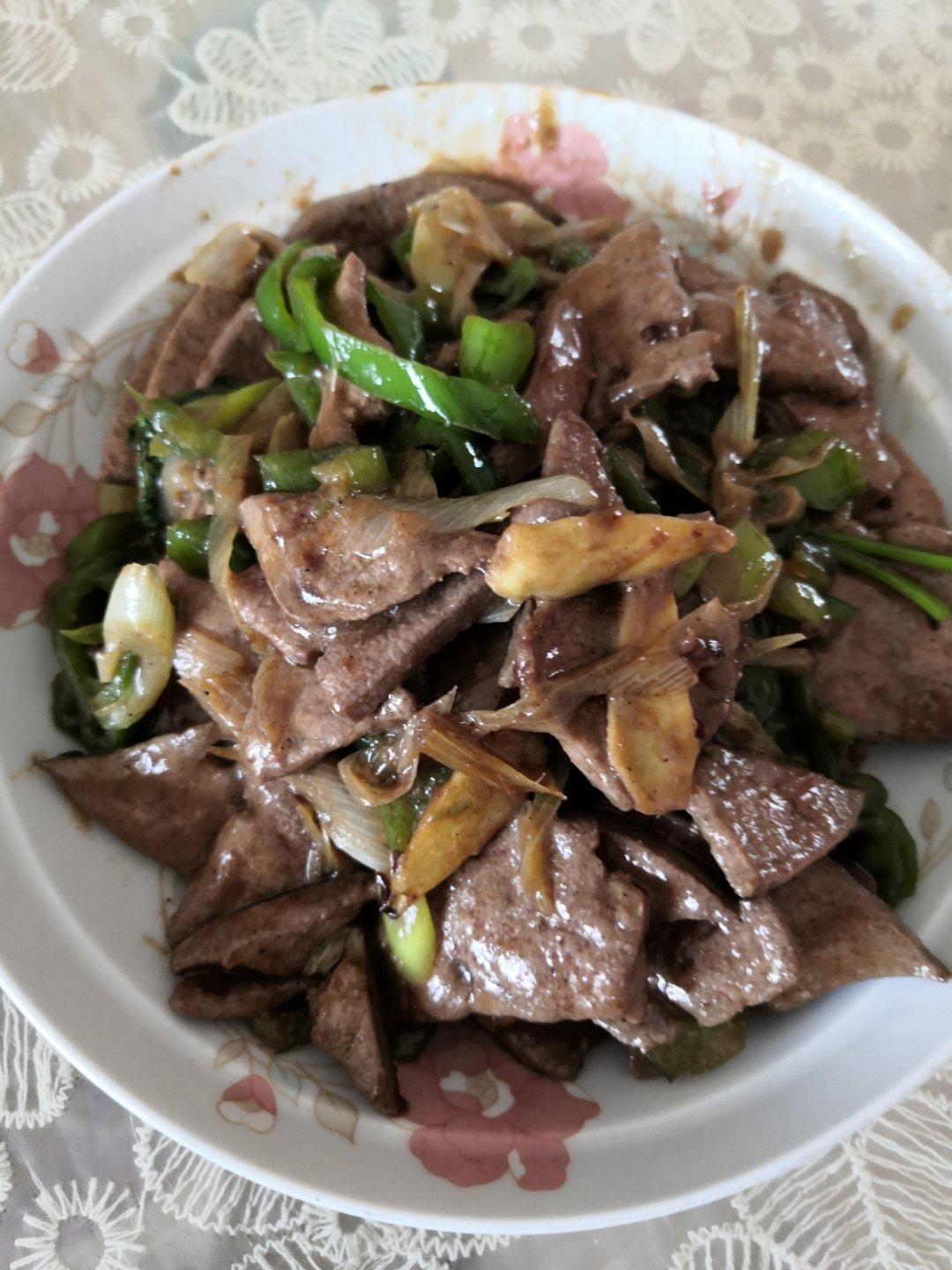 青椒炒猪肝