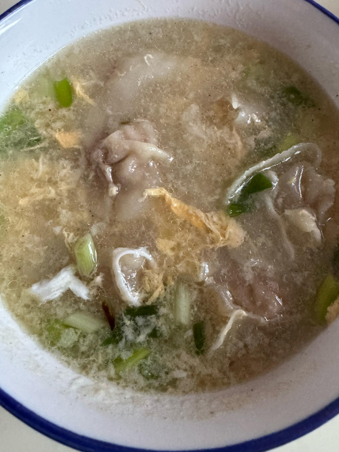 蛋花汤鱼皮饺