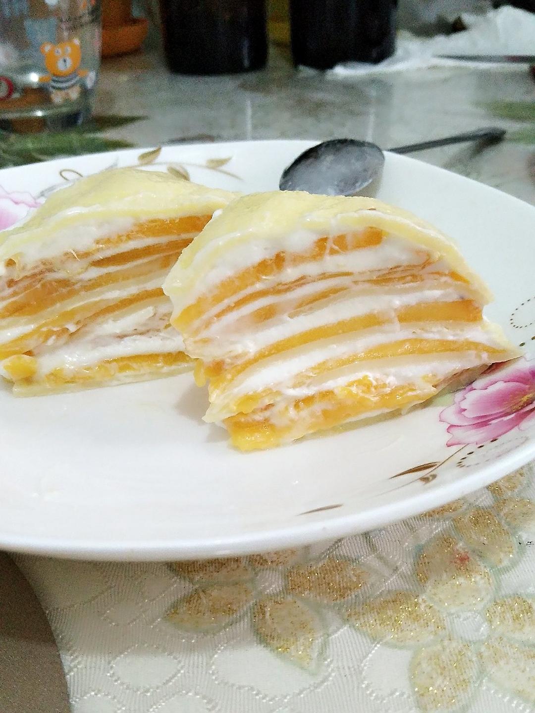芒果千层蛋糕，100%成功告别煎皮无能