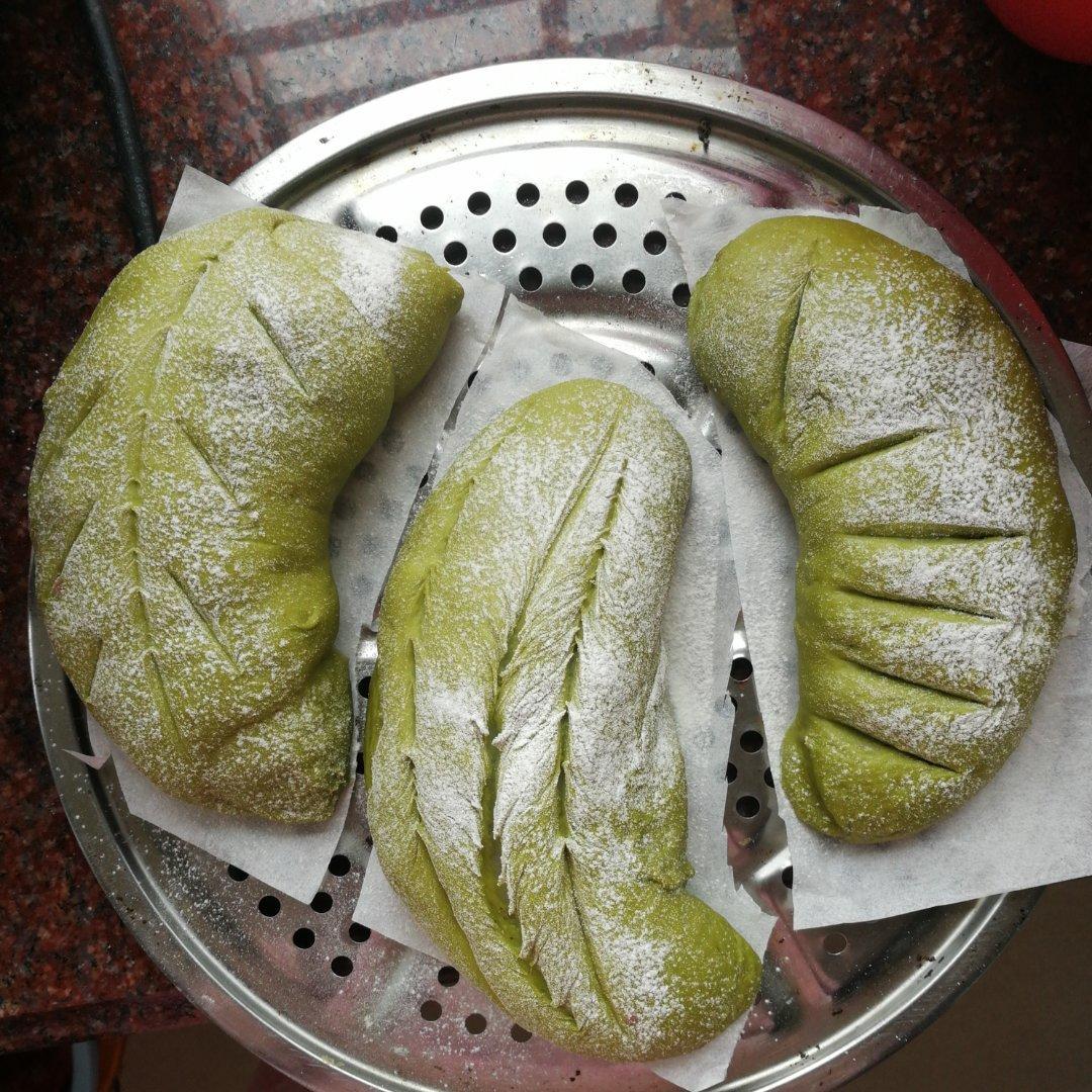 比原麦山丘还好吃的【抹茶麻薯古早味面包】肉松红豆沙