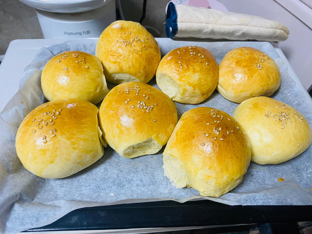 奶油小餐包🥯百元入门厨师机也能揉出手套膜|附水合法操作步骤