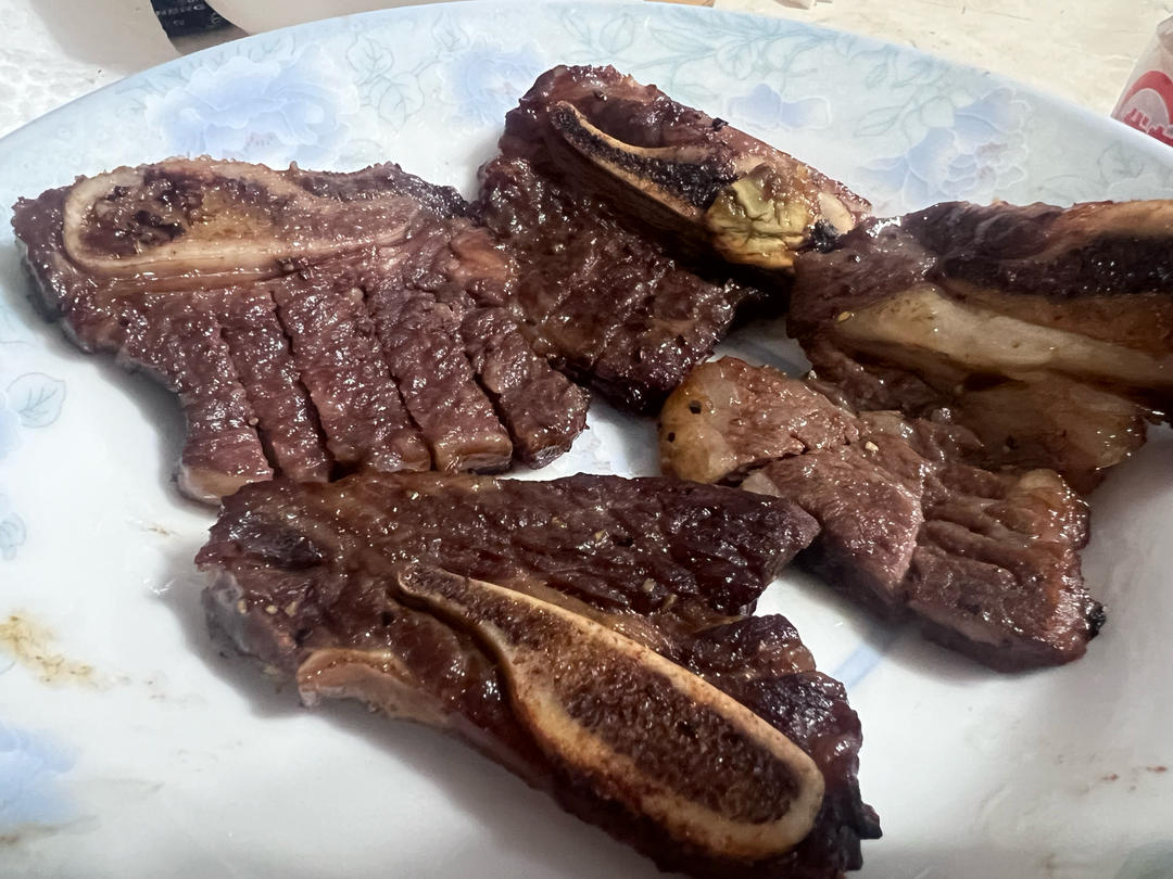空气炸锅版十分钟黑椒牛仔骨