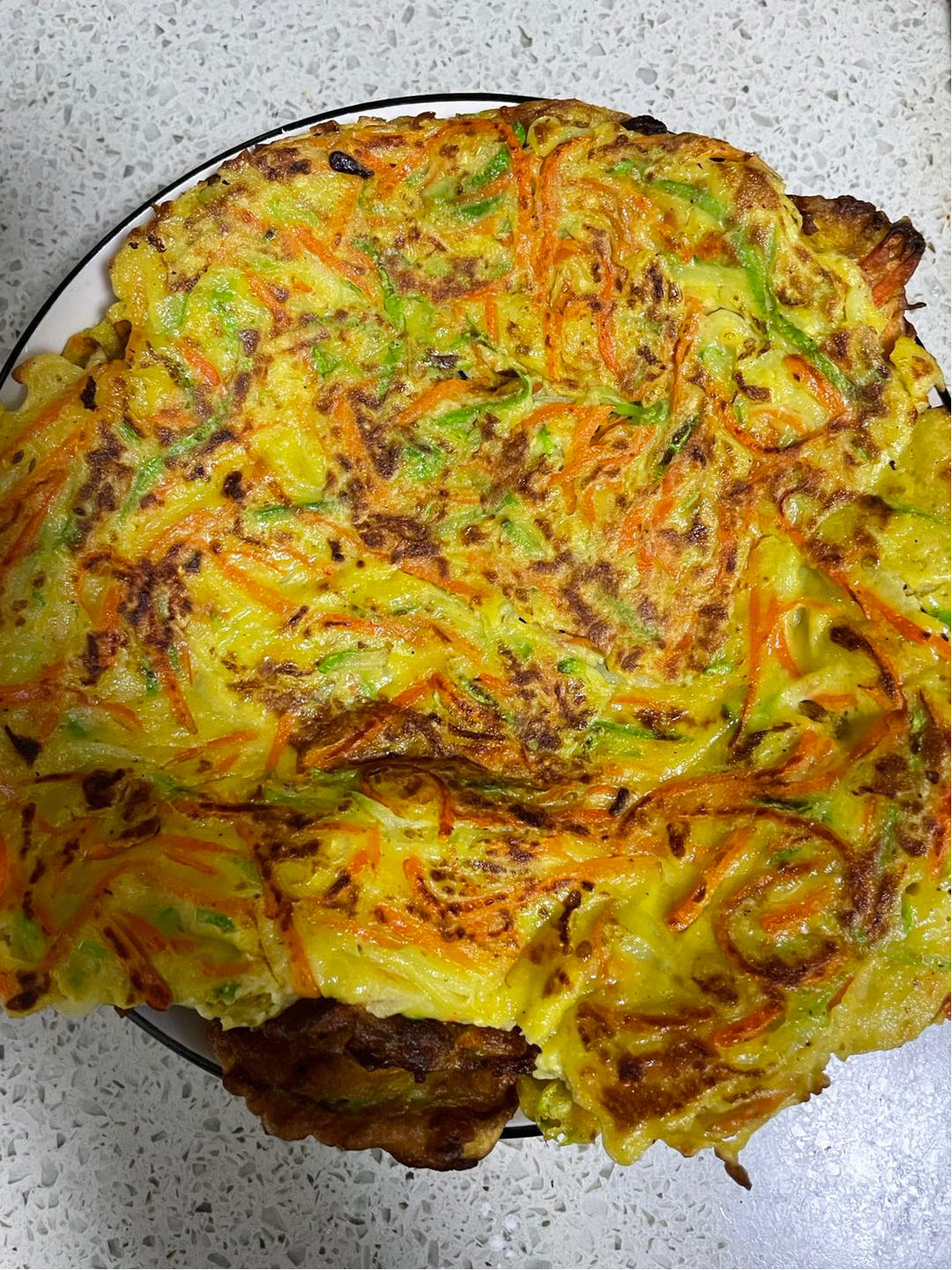 西葫芦胡萝卜鸡蛋饼