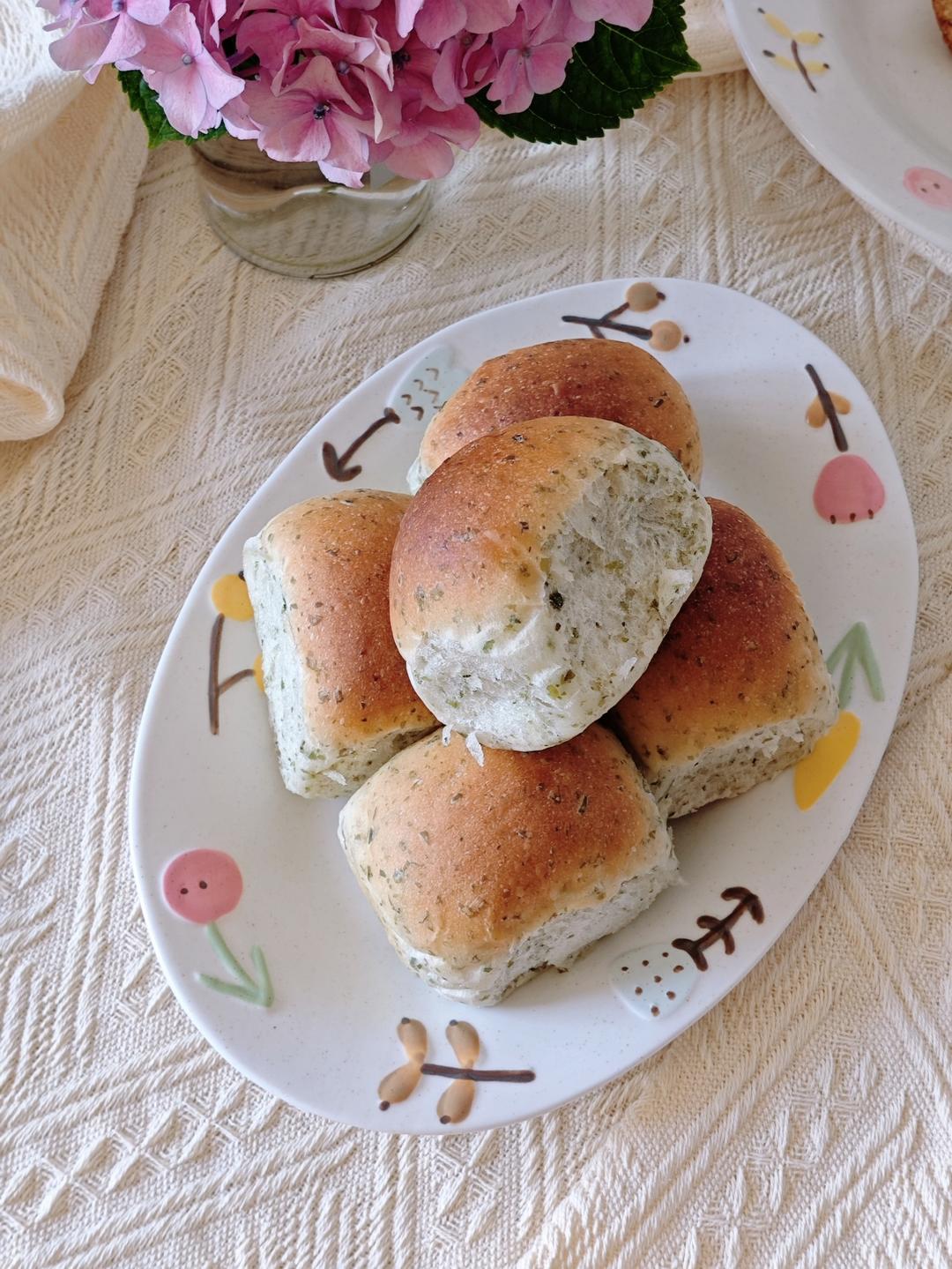 海苔面包卷（汤种法 柔软又拉丝）