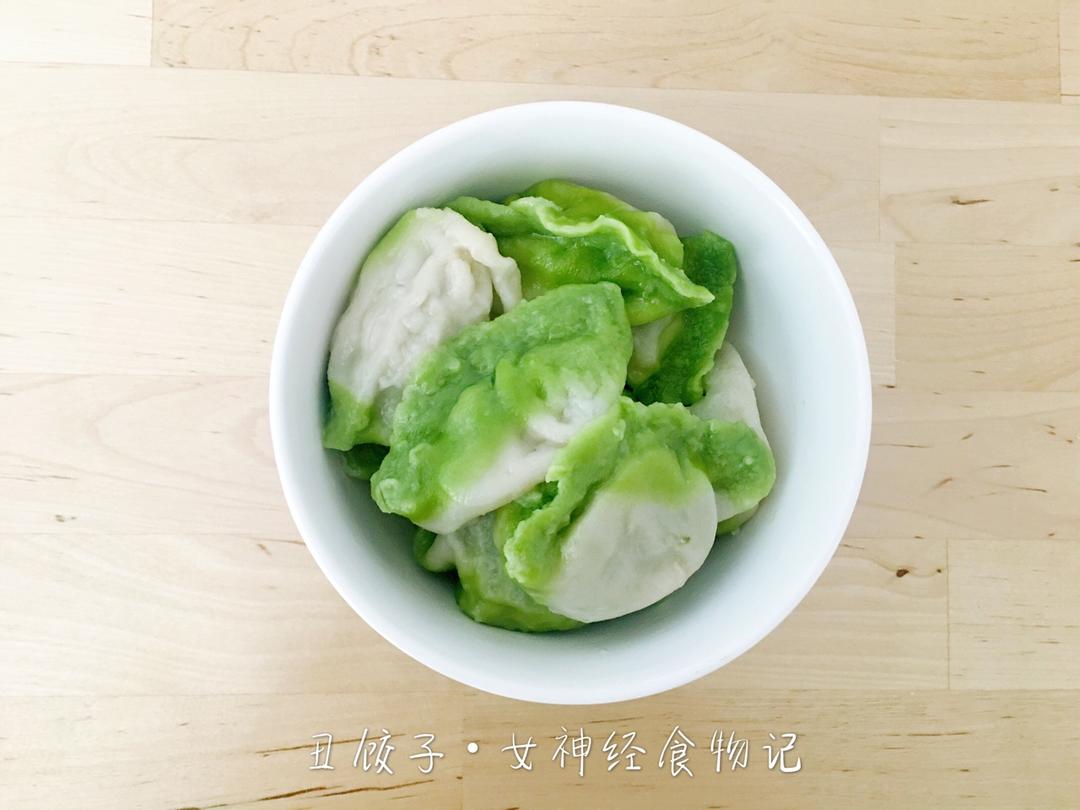 翡翠白玉白菜饺子详细版（附翡翠白玉白菜饺子包法，翡翠白玉饺子皮两种制法，面包机和面，翡翠白玉烧卖，各种馅料搭配）