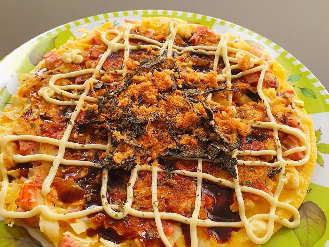 简易大阪烧（炒面酱版）