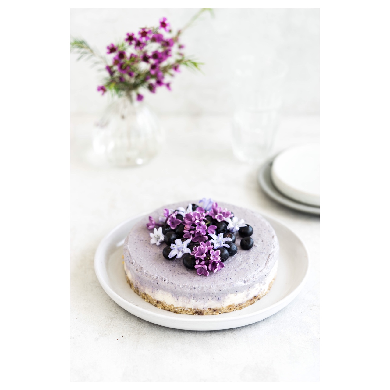 蓝莓芝士蛋糕（无奶油版）