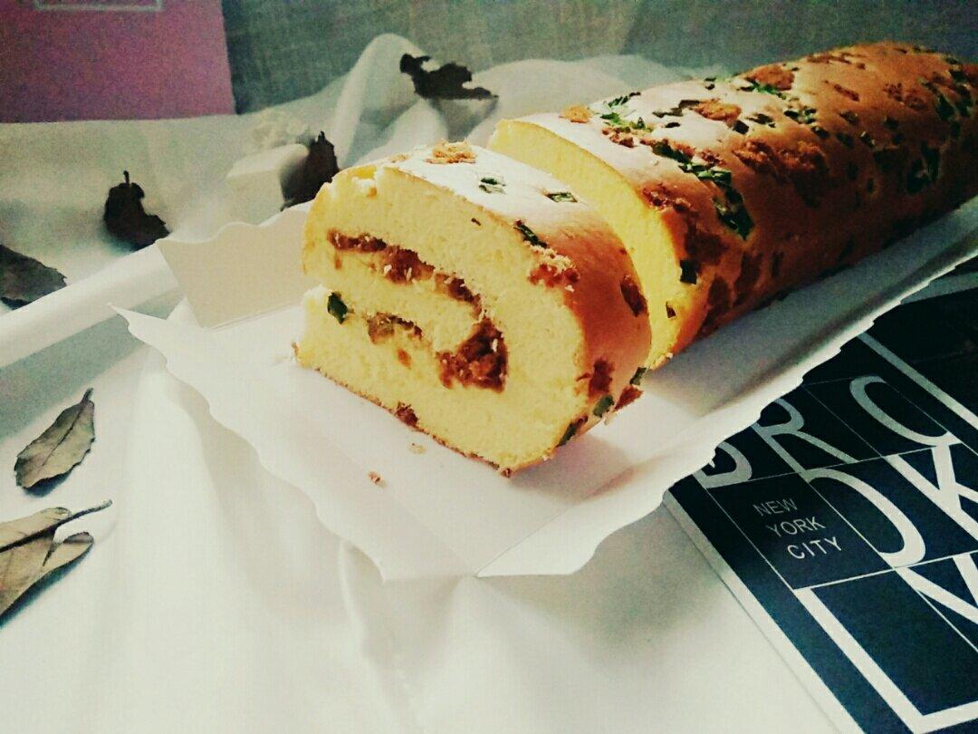 香葱肉松肥蛋糕卷～