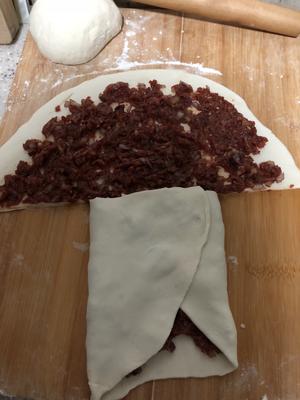 牛肉洋葱千层饼的做法 步骤8