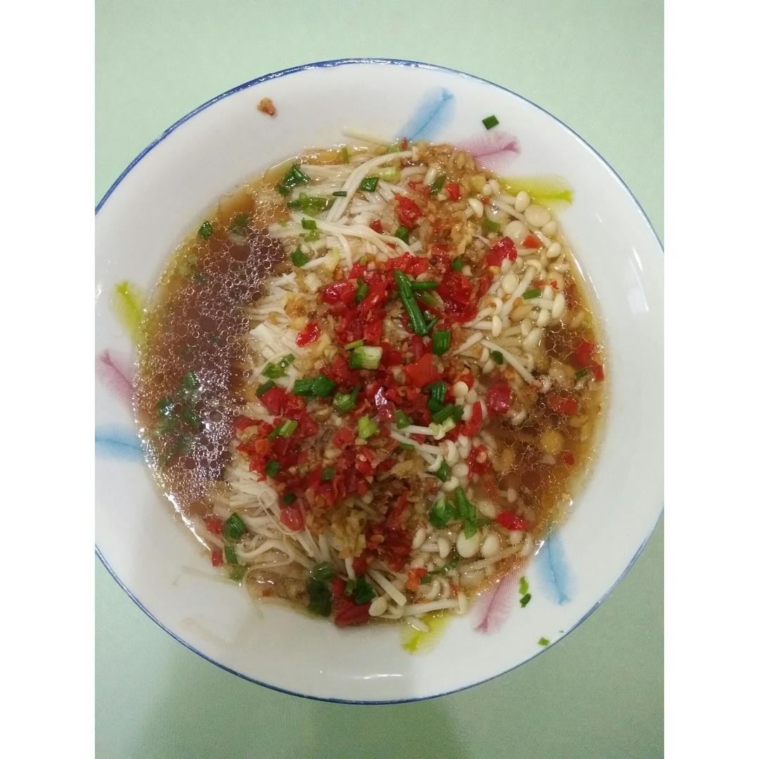 蒜蓉蒸金针菇