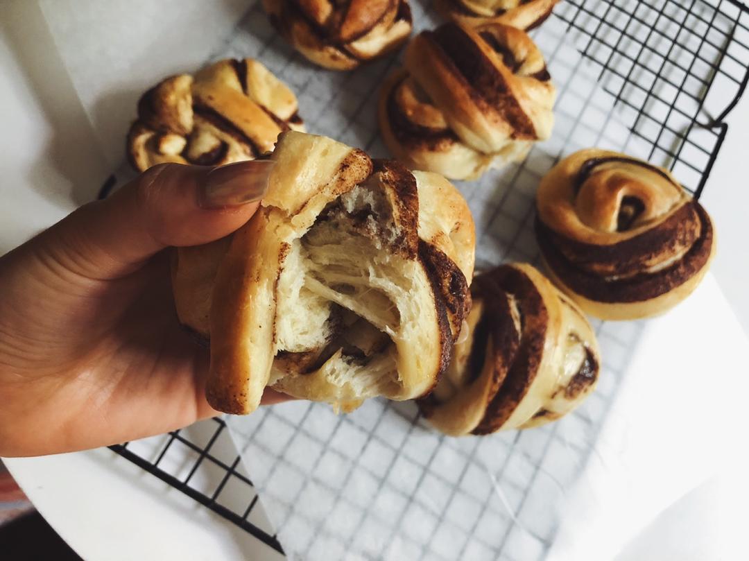 瑞典肉桂卷（附鲜酵母、活性干酵母、即时酵母用量换算公式）